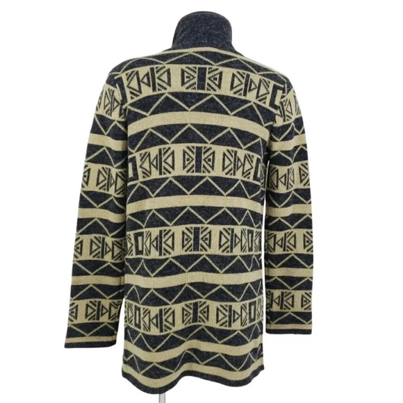 TULLE Wrap Cardigan Sweater Tribal Print Long Sleeve Open Front Anthropologie - Picture 3 of 5